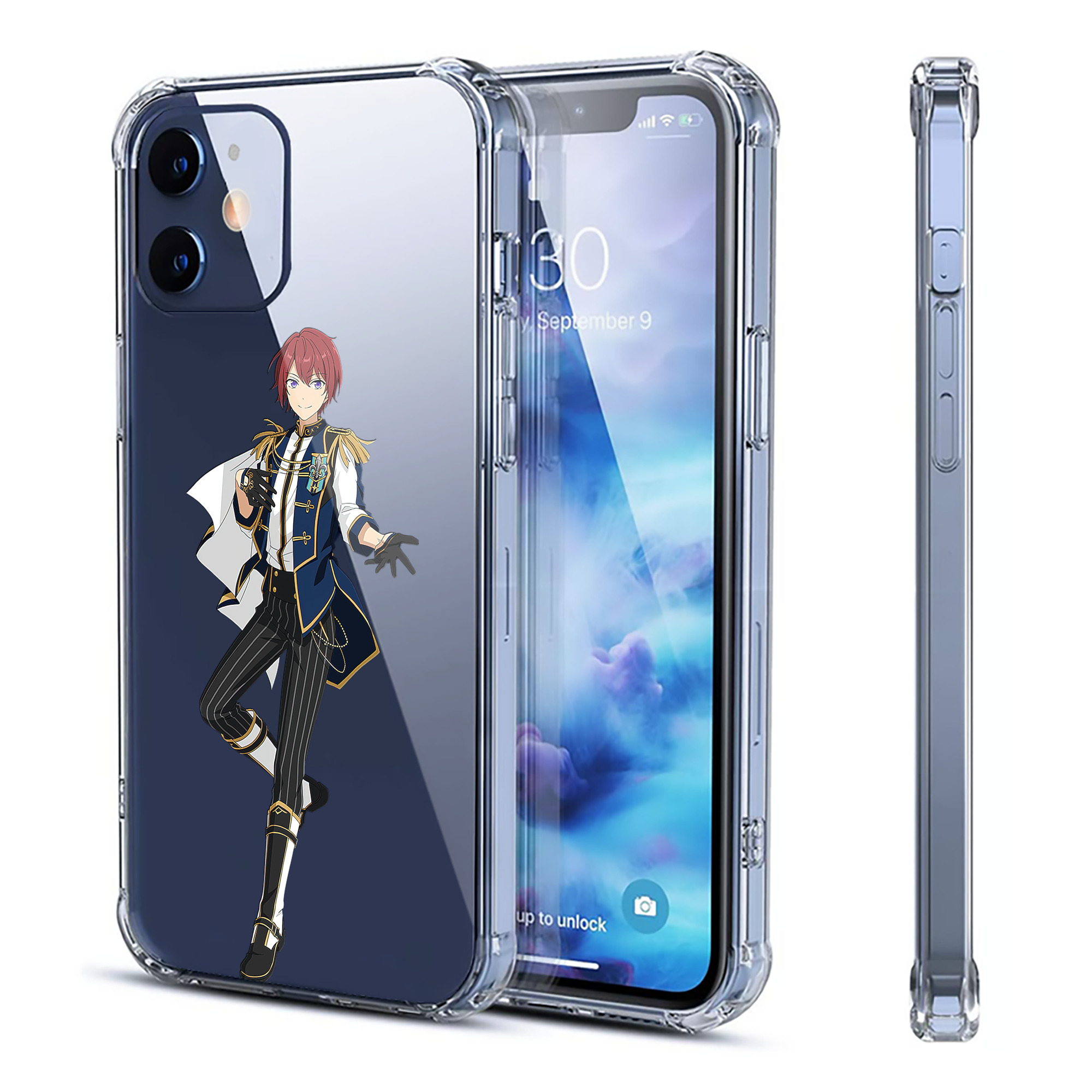 （画像用） あんさんぶるスターズ! Ensemble Stars 【iPhone 12シリーズ対応】透明スマホケース（クリアソフトケース）